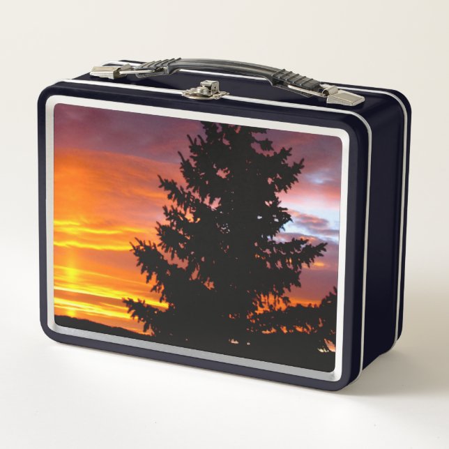 Lunch Box Coucher de soleil coloré (Devant)