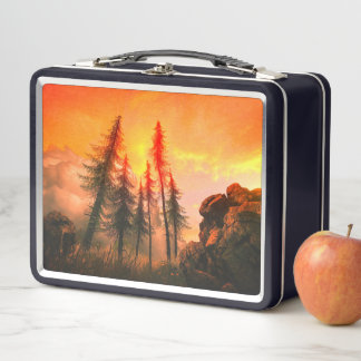 Lunch Box Coucher de soleil de la forêt