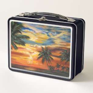 Lunch Box Coucher du soleil tropical renversant