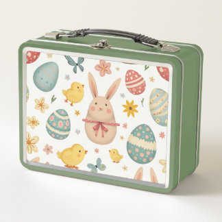 Lunch Box Coupe mignonne symbolisant le printemps et Pâques