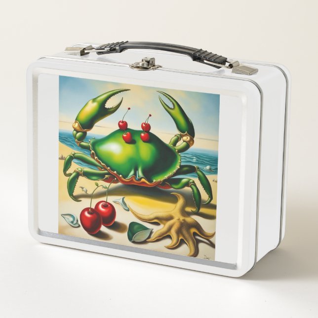Lunch Box Crabe Sur La Plage Boîte À Déjeuner (Devant)