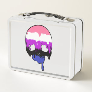 Lunch Box Crâne de goutte de genderfluide
