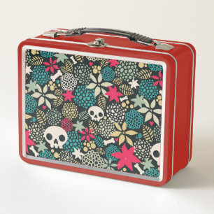 Lunch Box Crâne en fleurs