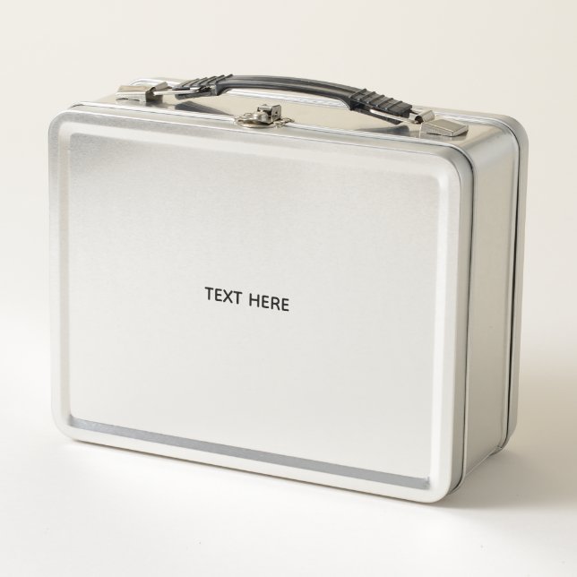 Lunch Box Create Your Own dark gray Custom Design (Devant)