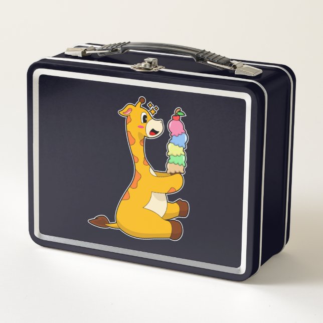 Lunch Box Crème glacée Giraffe gaufre (Devant)