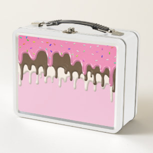Lunch Box Crème glacée rosée gelée gouttes gouttes