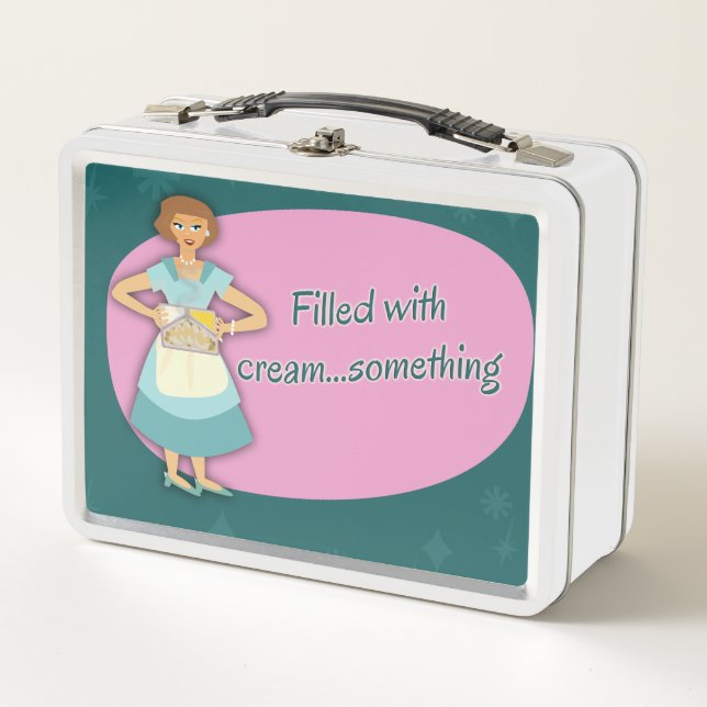 Lunch Box Crème Quelque chose de Kitschy Cinties femme de mé (Devant)