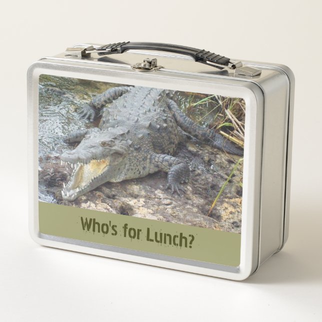 Lunch Box Crocodile jamaïcain d'eau salée (Devant)