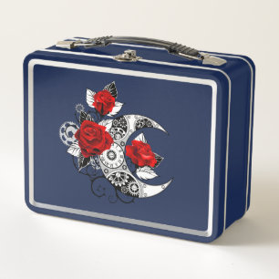 Lunch Box Croissant mécanique avec roses rouges