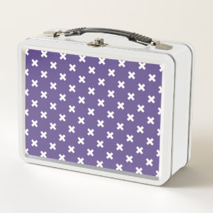 Lunch Box Croix blanches sur ultra violet