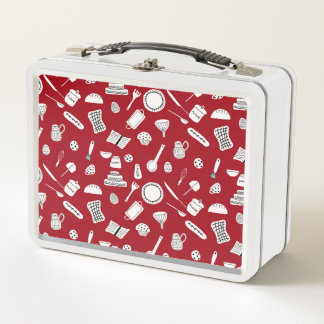 Lunch Box Cuisine rouge rétro