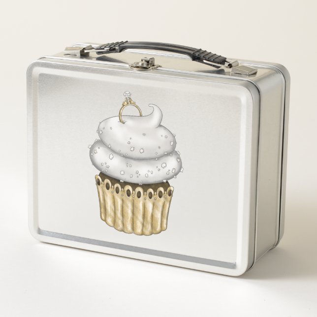 Lunch Box Cupcake Fiançailles doux (Devant)
