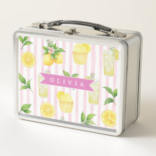Lunch Box Cupcake rayé à la coupe de glaçage personnalisée a