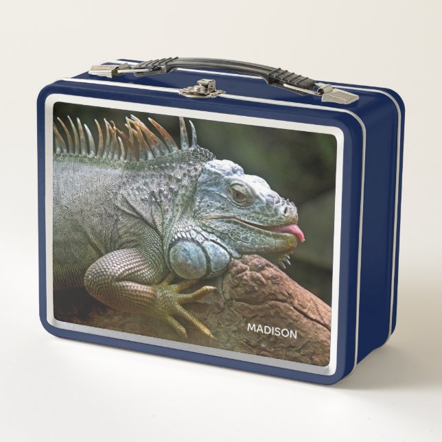 Lunch Box Custom Name Iguana (Devant)