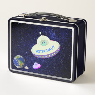 Lunch Box Cute astronaute avec une soucoupe volante sur la G