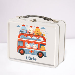 Lunch Box Cute Chickens et London Bus