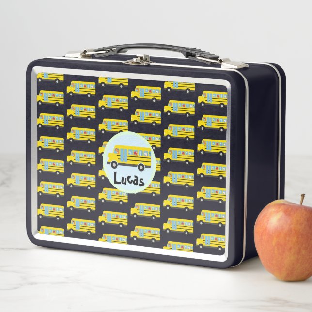 Lunch Box Cute dinosaure tracteur Camion École enfants garço (En situation)