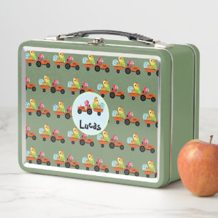 Lunch Box Cute dinosaure tracteur Camion École enfants garço