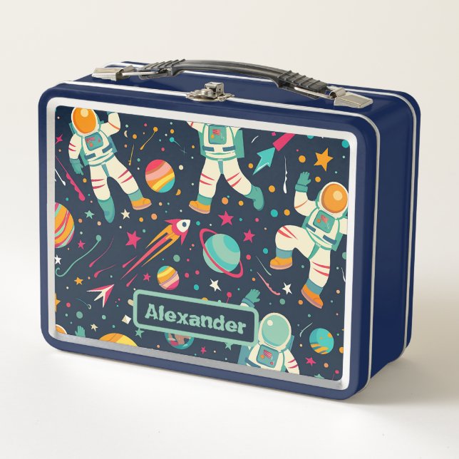 Lunch Box Cute Enfants Astronaut Personnalisé (Devant)