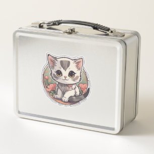 Lunch Box Cute Kawaii Kitten
