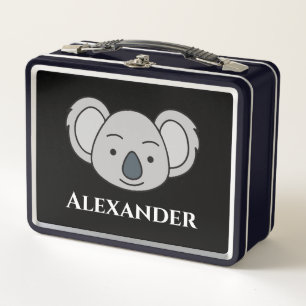 Lunch Box Cute Koala Personnalisé Nom Personnalisé Retour À 