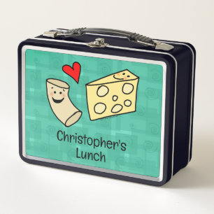 Lunch Box Cute Mac aime Fromage Macaroni Personnalisé Nom de