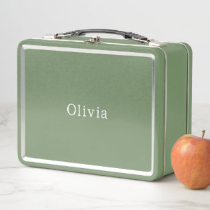 Lunch Box Cute Personalised Your Own Name Metal Lunchbox.