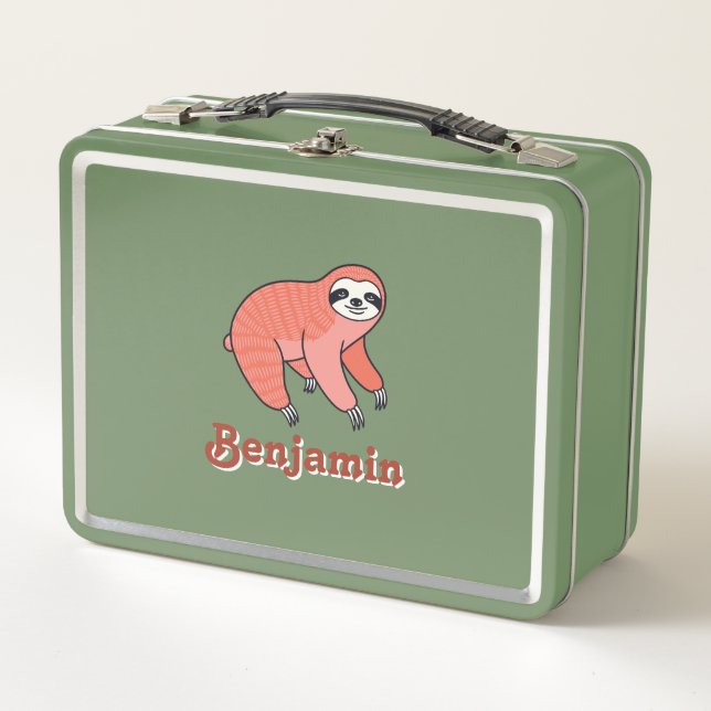 Lunch Box Cute Sloth Kids  (Devant)