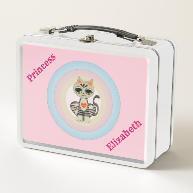 Lunch Box Cute tabby Chat (Devant)