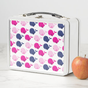 Lunch Box Cute Whales, Pattern of Whales, Sea Animals