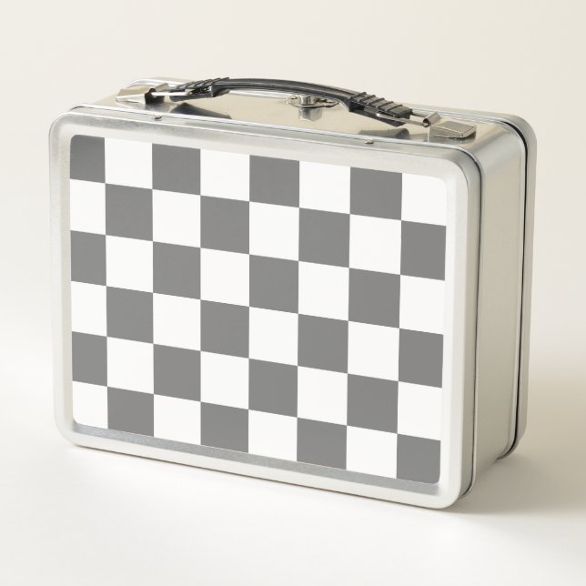 Lunch Box Damier gris classique (Dos)