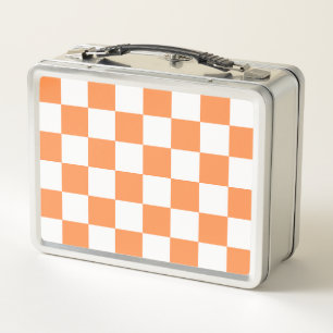Lunch Box Damier orange visuel classique