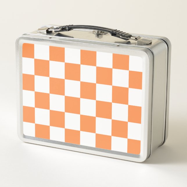 Lunch Box Damier orange visuel classique (Dos)