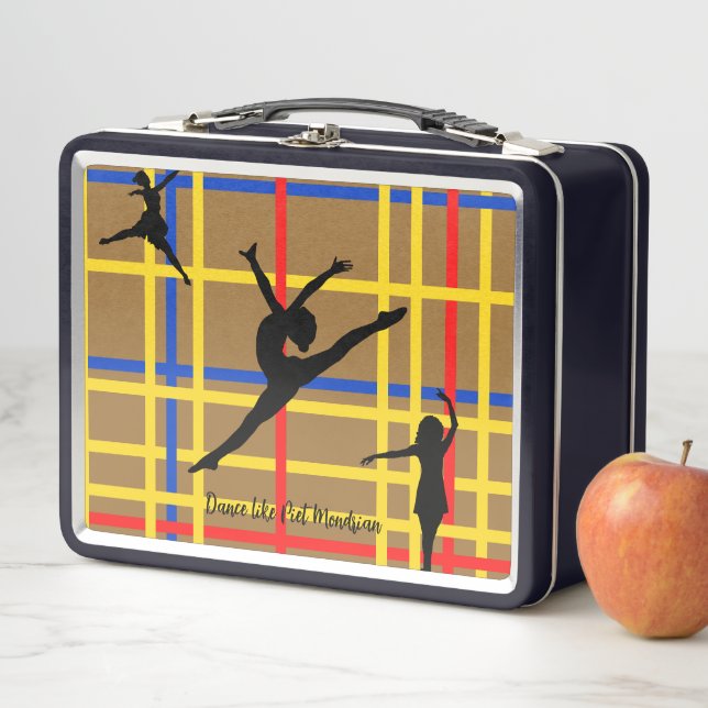 Lunch Box Danse comme Piet Mondrian Art Moderne (En situation)