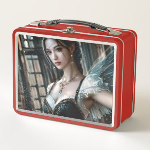 Lunch Box Danseur de ballet dans un TuTu Vert et des ailes d