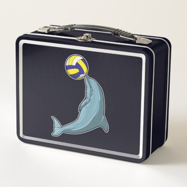 Lunch Box Dauphin avec volleyball (Devant)