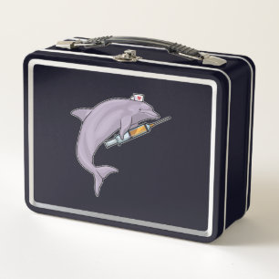 Lunch Box Dauphin comme infirmière avec seringue