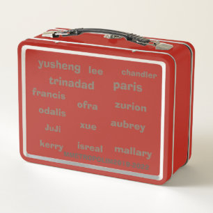 Lunch Box De Qui S'Agit-Il ? MMETROPOLIM COULEUR INOXYDABLE