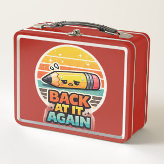 Lunch Box De retour dessus encore Crayon drôle Création pour