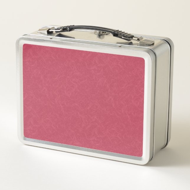 Lunch Box Deep pink  textured swirling  pattern (Dos)