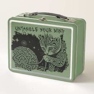 Lunch Box Démêlez Votre Esprit - Chat Psychedélique