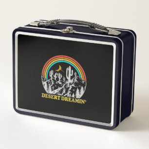 Lunch Box Desert Dreamin Retro Vintage les années 70 80s Cac