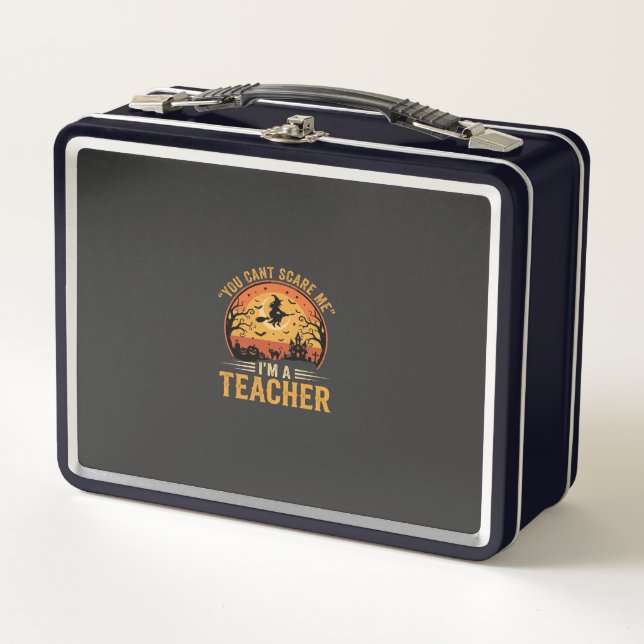 Lunch Box Design de professeur de sorcière de chat d'Hallowe (Devant)