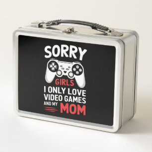 Lunch Box Désolées les filles je n'aime que les jeux vidéo e
