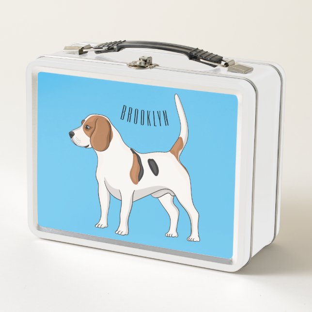 Lunch Box dessin animé de chien beagle (Devant)