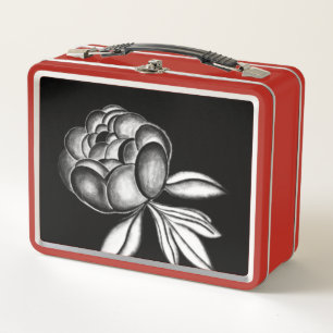 Lunch Box dessin au crayon de pivoines