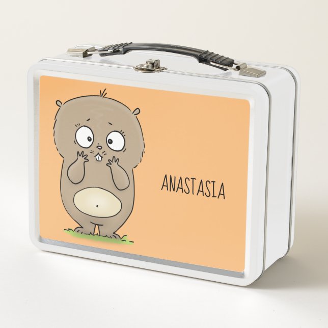 Lunch Box Dessin d'adorable hamster (Devant)