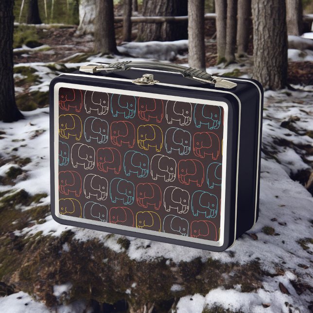 Lunch Box Dessin des éléphants (Lunchbox )