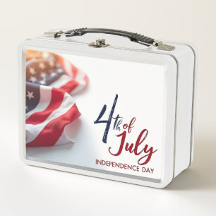 Lunch Box Dessin patriotique du Jour de l'Indépendance du 4