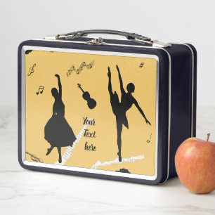 Lunch Box Deux danseuses de ballet et de la musique en coule